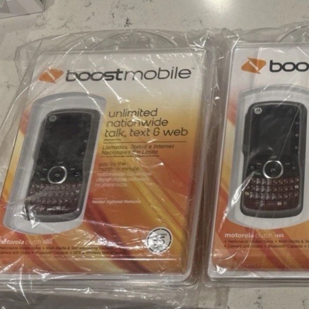 Motorola clutch i465 vintage Red and Black